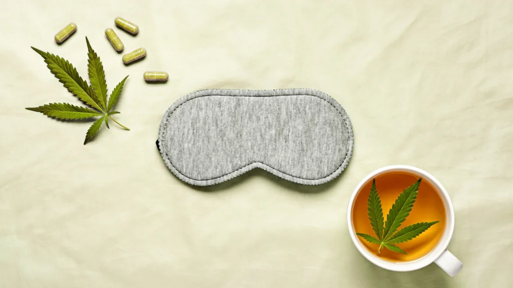 Quiet bedroom at dusk — Sea Change Cannabis sleep category